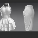 3D Character 3D model clothes 002