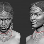 3D Character Pierced lady 001