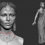 3D Character Pierced lady 002
